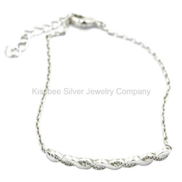 Bijoux en argent, Ensemble de bijoux en laiton, Collier en bracelet (KT3033W)